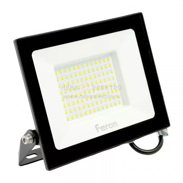 Прожектор светодиодный LL-922 100Вт 4000К IP65 AC 230В/50Гц 2835SMD черн. FERON 48108