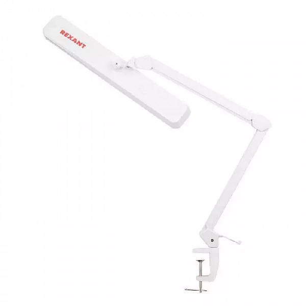 Светильник светодиодный настольн. ECO light 324SMD бестеневой на струбцине бестеневой на струбцине с диммером тепл./холод. свет свечения бел. Rexant 31-0410