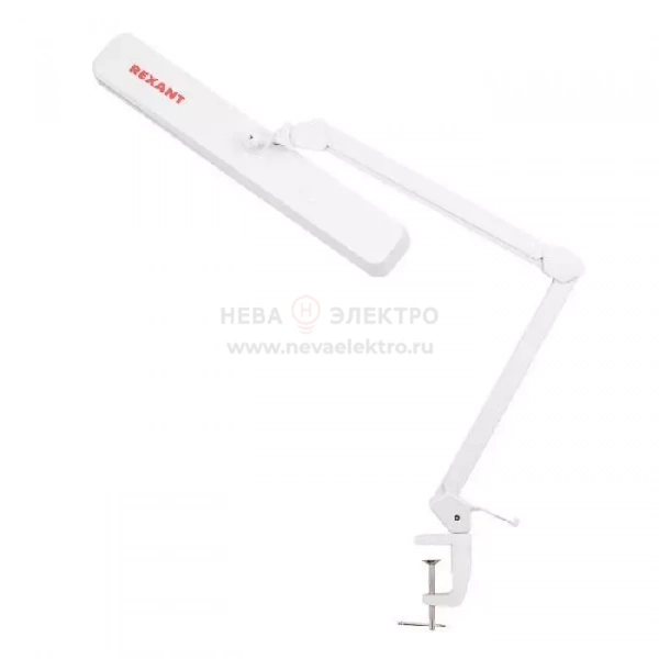 Светильник светодиодный настольн. ECO light 324SMD бестеневой на струбцине бестеневой на струбцине с диммером тепл./холод. свет свечения бел. Rexant 31-0410