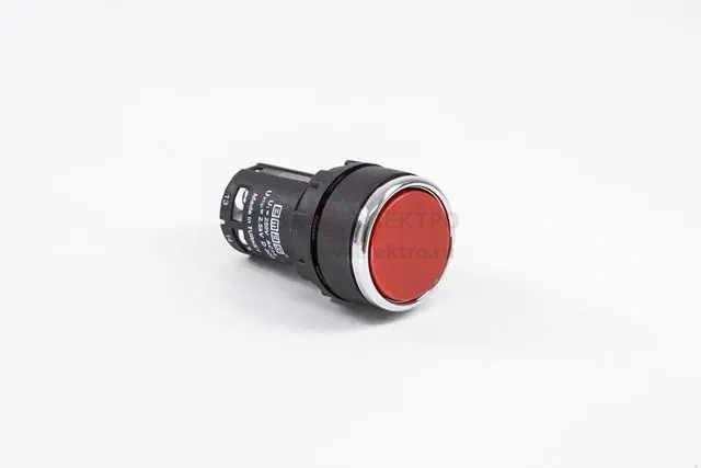 Кнопка нажимная моноблочная 22мм IP 40 1НО EMAS MB100DK