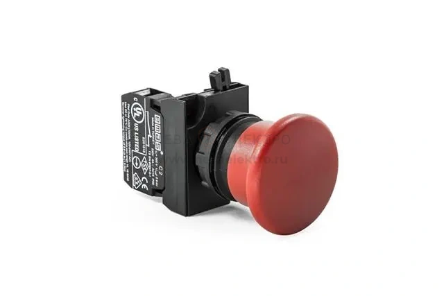 Кнопка "Грибок" без фиксации красн. EMAS CP200MK