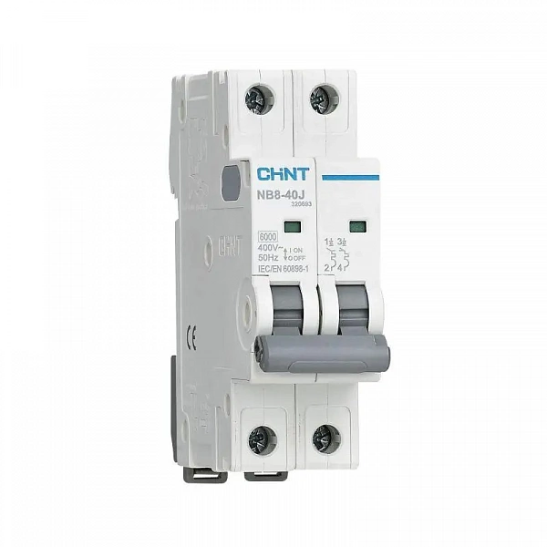 Выключатель автоматический 2п 40А 6кА NB8-40J х-ка C (R) CHINT 320693