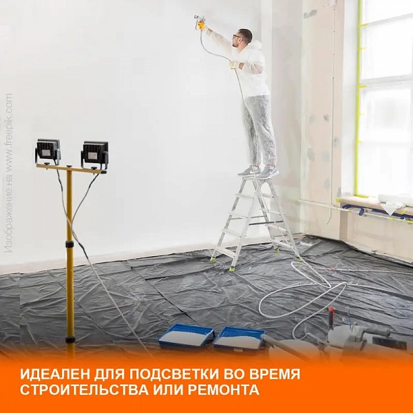 Прожектор светодиодный 200Вт 6500К IP65 18000лм ДО LEDVANCE 4058075709478