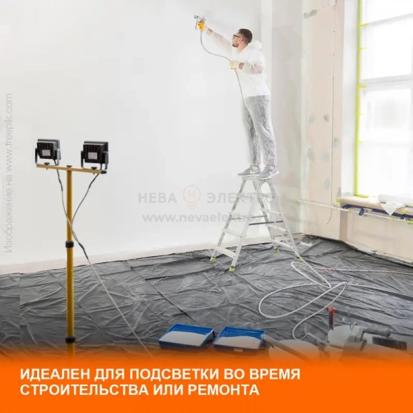 Прожектор светодиодный 200Вт 6500К IP65 18000лм ДО LEDVANCE 4058075709478