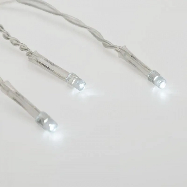 Гирлянда светодиодная "Светодиодный Дождь" 2х3м 240LED бел. 12Вт 230В IP20 свечение с динамикой провод прозр. Neon-Night 235-065