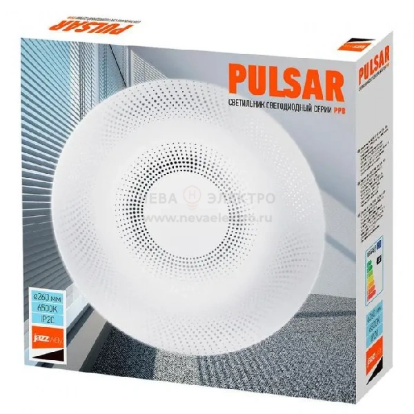 Светильник светодиодный декоративный PPB Pulsar 24Вт 6500К IP20 d260х55 настенно-потолочный бытовой JazzWay 5025028