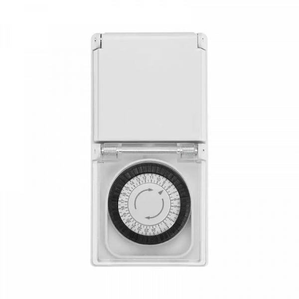 Розетка с механическим таймером в защитном корпусе RX-23 IP44 Rexant 11-6003
