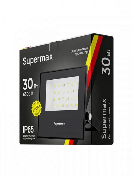 Прожектор светодиодный Supermax SPR 30Вт 6500К 3000лм IP65 КОСМОС S_PR_LED_30