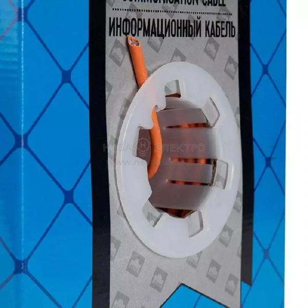 Кабель витая пара U/UTP кат.6 4х2х23AWG LSZH нг(А)-HF INDOOR SOLID медь оранж. (305м) (м) Rexant 01-0050