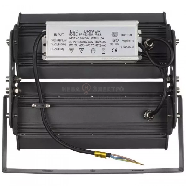 Светильник светодиодный PPI-02 2х50Вт 6500К IP65 ДСП для высоких пролетов Pro+ JazzWay 5016231