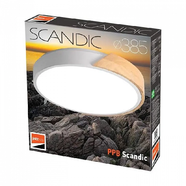 Светильник светодиодный декоративный PPB Scandic-R 36Вт 4000К IP20 настенно-потолочный бытовой GR/W JazzWay 5037090