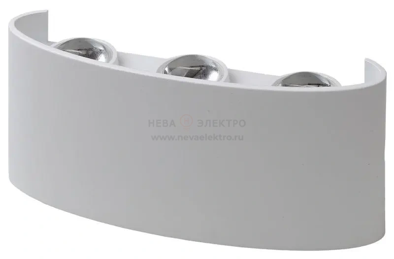Светильник WL12 WH декор. подсветка светодиод. 6х1Вт IP54 бел. ЭРА Б0034610