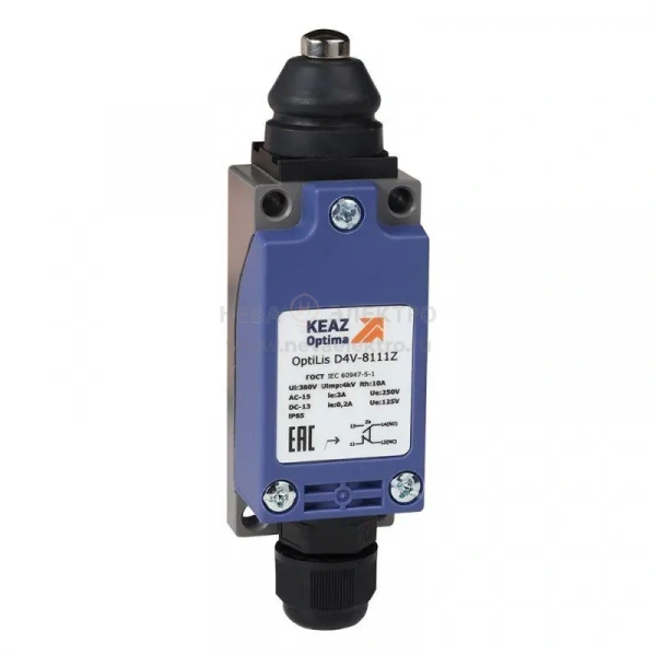 Выключатель концевой OptiLiS D4V-8111Z толкатель метал. XCKP2110P16 КЭАЗ 365295