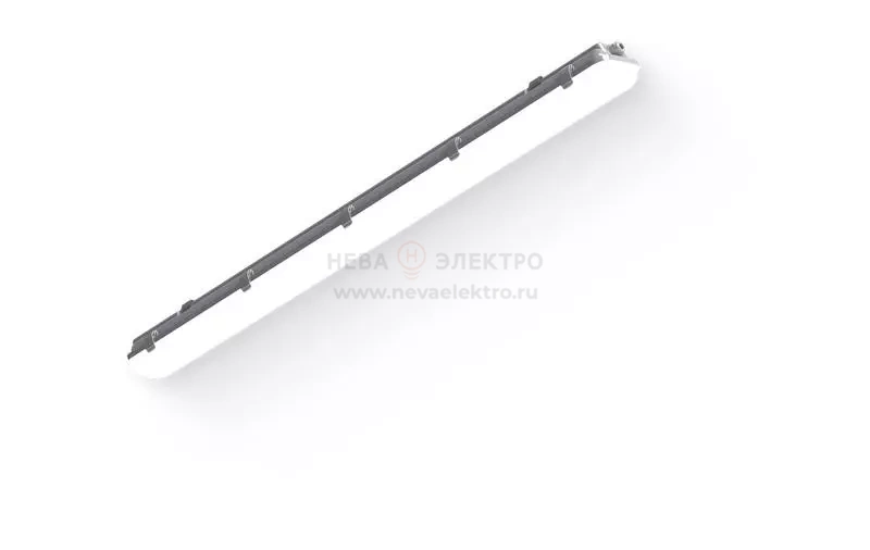 Светильник светодиодный SLIM 32 4000К IP65 1262х124х85 CRI80 milky II подвесной/накладной сер. CSVT ЦБ-00010703