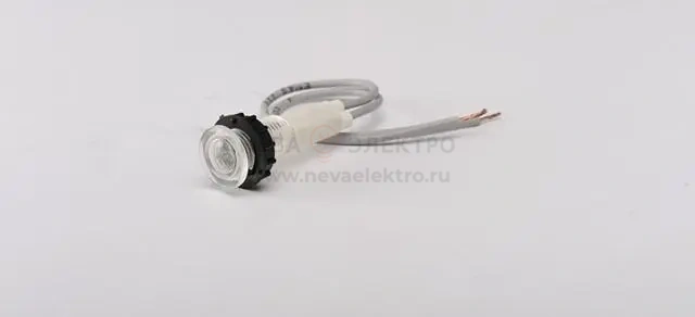 Арматура сигнальная 10мм с неоновой лампой 220В бел. EMAS S100NB