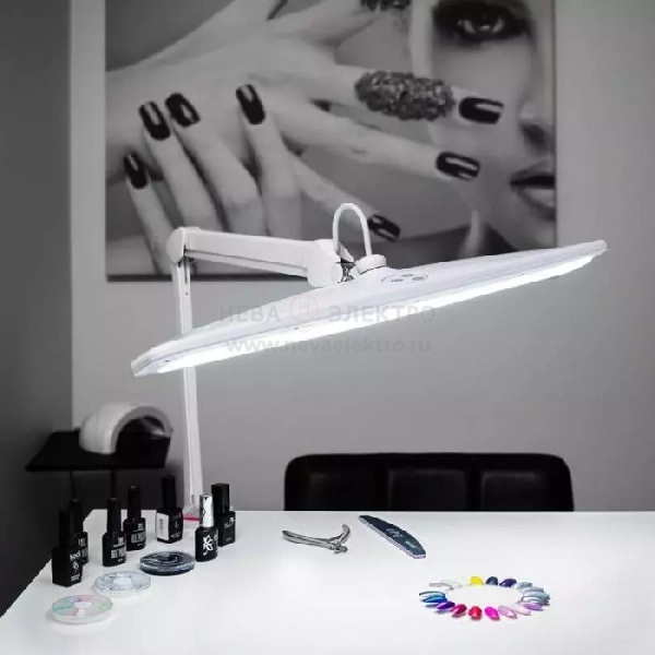 Светильник светодиодный настольн. ECO light 84LED бестеневой на струбцине регулятор яркости бел. Rexant 31-0401