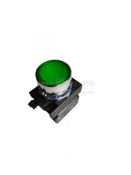 Кнопка нажимная круглая CM101DY (2НО) зел. EMAS CM101DY