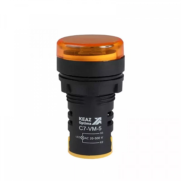 Индикатор напряжения OptiSignal Compact D22 С7-VM-5 желт. 20-500В AC AD22VM КЭАЗ 362190