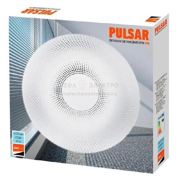 Светильник светодиодный декоративный PPB Pulsar 32Вт 6500К IP20 d320х60 настенно-потолочный бытовой JazzWay 5025042