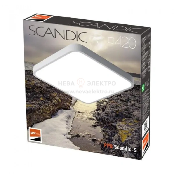 Светильник светодиодный декоративный PPB Scandic-S 54Вт 4000К IP20 настенно-потолочный бытовой GR JazzWay 5037274