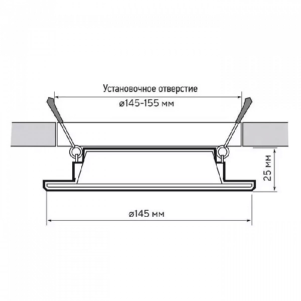 Светильник светодиодный PLED DL6 WH Downlight 15Вт 6500К IP40 ДВО встраив. Pro JazzWay 5036352