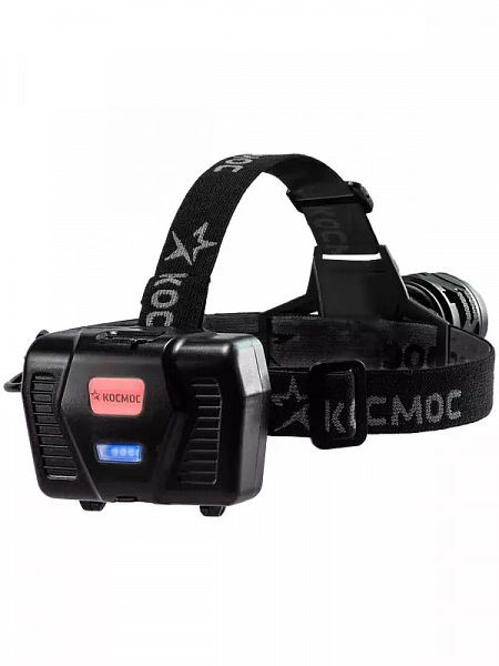 Фонарь налобный аккум. 10Вт Laser LED/Li-ion18650 3х1200мА.ч алюм. КОСМОС KOC854Lit