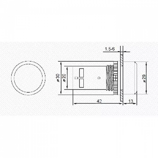 Кнопка EB22 возвратная желт. NO+NC 300В Rexant 36-5532