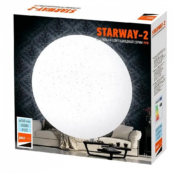 Светильник светодиодный декоративный PPB Starway-2 24Вт 6500К IP20 d260х55 настенно-потолочный бытовой JazzWay 5030947