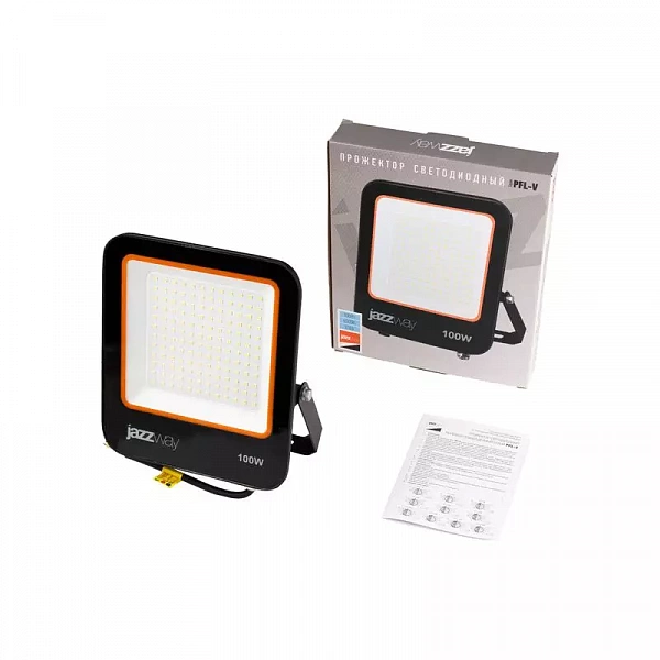 Прожектор светодиодный PFL-V 100Вт 6500К IP65 ДО Pro JazzWay 5039759