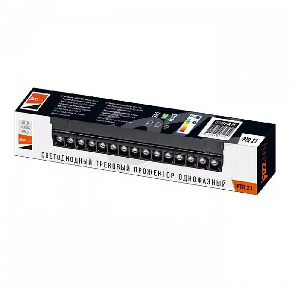 Светильник светодиодный трековый PTR 2130R 30Вт 4000К IP40 400мм 60град. BL черн. JazzWay 5031609