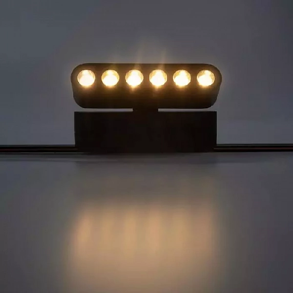 Светильник светодиодный трековый MTR16 1306R 6Вт 3000К IP20 spot 36град. BL низковольтный черн. Pro JazzWay 5056954