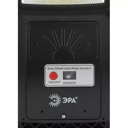 Светильник 20Вт 5000К IP65 450лм консольный на солнечной батарее COB с датчиком движения ПДУ Эра Б0046791