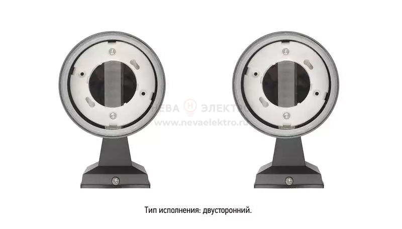 Светильник PWL 20590 GX53-2 GR 230В IP65 под лампу GX53 архитектурный JazzWay 5065130