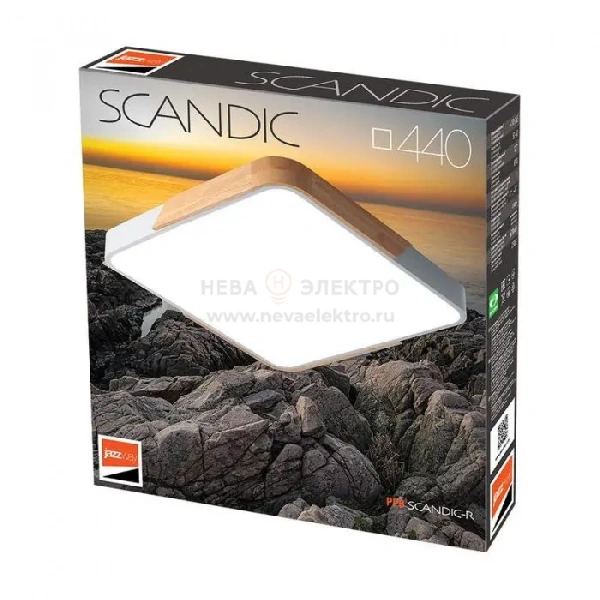 Светильник светодиодный декоративный PPB Scandic-S DIM 72Вт 3000-6500К IP20 настенно-потолочный бытовой диммир. WH/W JazzWay 5037335