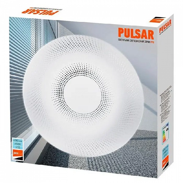 Светильник светодиодный декоративный PPB Pulsar 36Вт 6500К IP20 d380х65 настенно-потолочный бытовой JazzWay 5025066