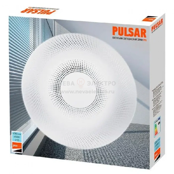 Светильник светодиодный декоративный PPB Pulsar 36Вт 6500К IP20 d380х65 настенно-потолочный бытовой JazzWay 5025066
