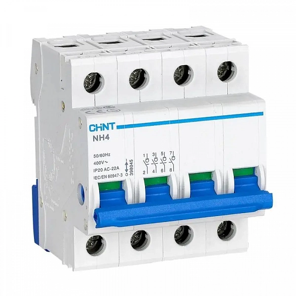 Выключатель нагрузки 4п 63А NH4 (R) CHINT 398047