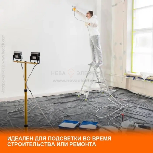 Прожектор светодиодный 150Вт 6500К IP65 13500лм ДО LEDVANCE 4058075709430