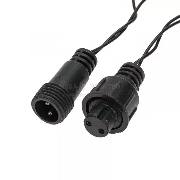 Гирлянда светодиодная "Шарики" 5м d25мм 25LED RGB ПВХ темн. зел. Neon-Night 303-550