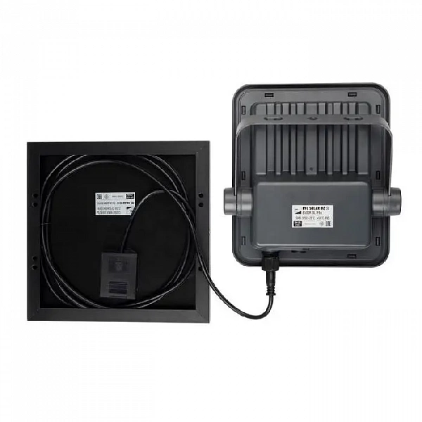 Прожектор светодиодный PFL SOLAR 02 50 6500К GR IP65 ДО с солнечн. панелью и пультом Pro+ JazzWay 5058460