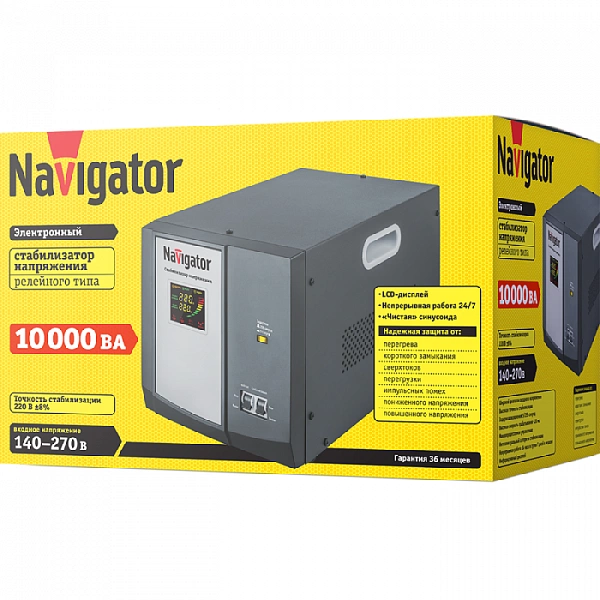 Стабилизатор напряжения 61 772 NVR-RF1-10000 Navigator 61772