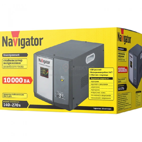 Стабилизатор напряжения 61 772 NVR-RF1-10000 Navigator 61772