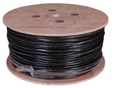 Кабель витая пара U/UTP CAT 5е PE 25PR 24AWG OUTDOOR SOLID черн. 305м РФ Rexant 01-1122-R