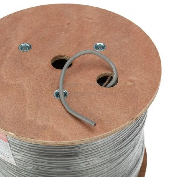 Кабель витая пара F/UTP кат.6 4х2х0.57 23AWG solid ZH нг(А)-HF INDOOR CU сер. (305м) Rexant 01-0167