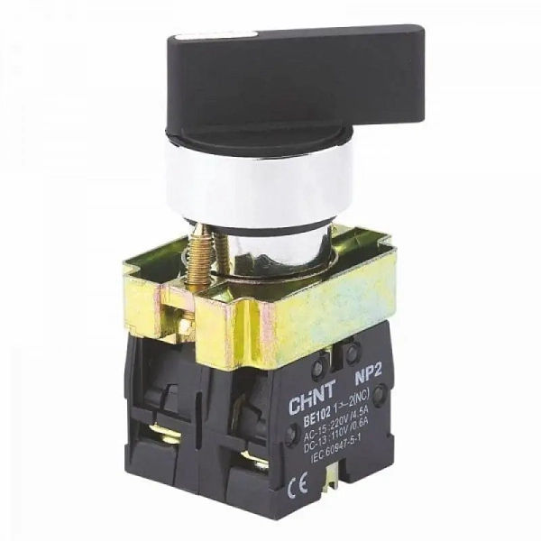 Переключатель NP2-BJ45 2 положения возвратом 1НО+1НЗ IP40 (R) CHINT 573997