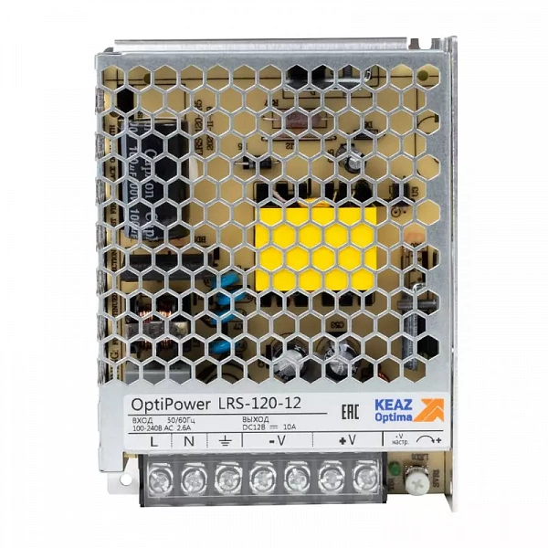 Блок питания панельный OptiPower LRS 120-12 10A КЭАЗ 328880