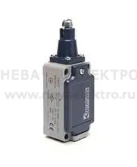 Выключатель концевой медленного переключения линейный 3-х направленный с пластмас. консолью и стальным плунжером и роликок Ф11мм (1НО+2НЗ) EMAS L52K25MUM331
