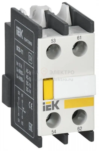 Приставка контактная ПКИ-20 доп. контакты 2НО KARAT IEK KPK10-20