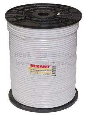 Кабель RG-6U+CU 6х(75Ом) Б 305м (м) Rexant 01-2233