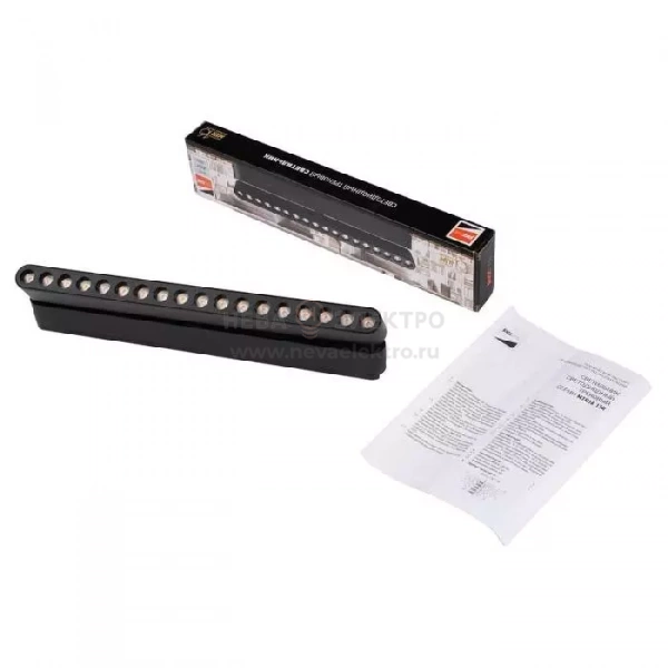 Светильник светодиодный трековый MTR16 1318R 18Вт 4000К spot 36град. BL IP20 низковольтный Pro черн. JazzWay 5057098